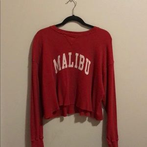 Brandy Melville Red Malibu Laila Thermal
